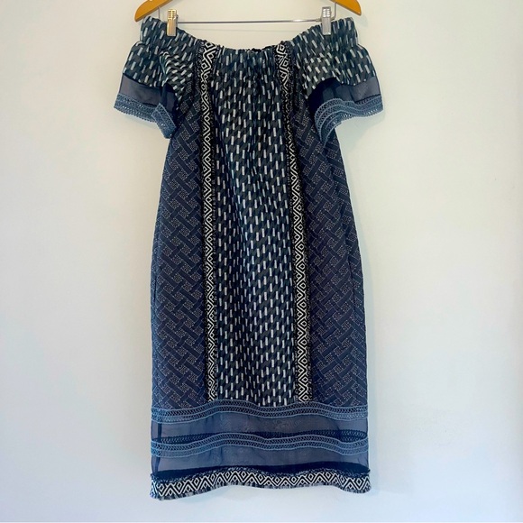 Jonathan Simkhai Jacquard Off-shoulder Dress - Picture 3 of 8